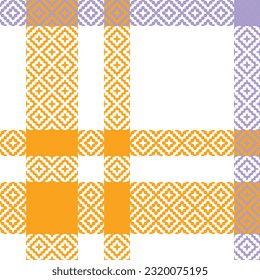 Plaid Patterns Seamless. Tartan Plaid Vector Seamless Pattern. Template for Design Ornament. Seamless Fabric Texture.