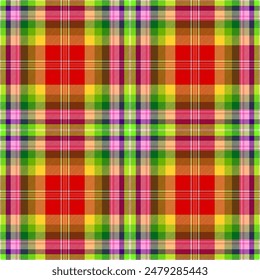 Plaid pattern,Tartan colored seamless pattern,EPS10.