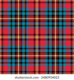 Plaid pattern,Tartan pattern,Check pattern Scottish style of colored lines most perfect design seamless pattern texture for fabric design or wallpaper,EPS 10.