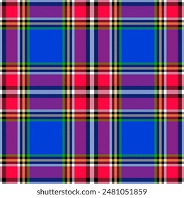 Plaid pattern,Tartan pattern,Check pattern Scottish style of colored lines most perfect design seamless pattern texture for fabric design,EPS 10