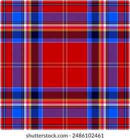 Plaid pattern,Tartan pattern,Colored most perfect seamless pattern for fabric design or wallpaper background,EPS 10.