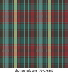 Plaid pixel fabric texture seamless pattern. Vector illustration.