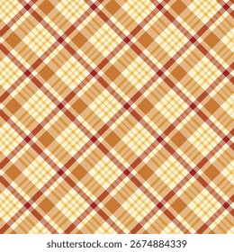 Patrón de repetición de cuadros para otoño. Patrón sin costuras de Gingham con rayas. Diseño de fondo de Ilustración vectorial gráfica geométrica de tartán a cuadros de temporada de otoño para tela y estampados.