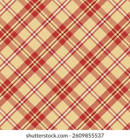 Plaid repeat pattern in brown.Check tartan seamless pattern.Vector graphic  illustration background design for fabric and prints.