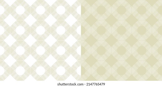 Plaid rhombus lines seamless pattern in pale gray  color for background, fabric, textile, wrap, surface, web and print design. Laconic geometry textile vector tile rapport. 