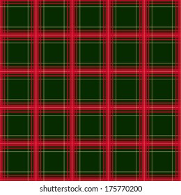 plaid in Scottish style, kilt, vector illustration