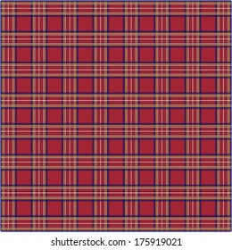plaid in Scottish style, kilt, vector illustration