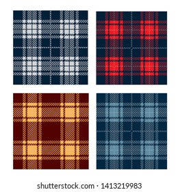 Plaid seamles pattern.tartan.fabric.modern design illustration.