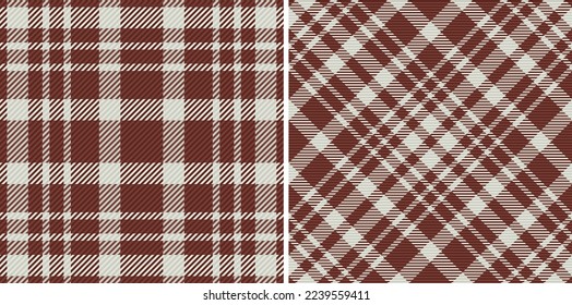Geplanter, nahtloser Hintergrund. Überprüfen Sie die Vektorgrafik des Gewebes. Textur Muster Tartan Textil in Set.