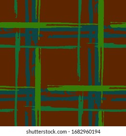 Saca. Fondo impecable con rayas. Textura abstracta con pinceles horizontales y verticales. Grunge Scribled Rapport para papel pintado, imprenta, textil. Ornamento escocés. Textura vectorial.
