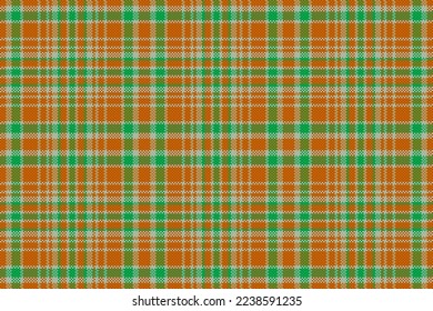 El fondo es impecable. Patrón vectorial textil. La textura de tartán comprueba la tela en colores naranja y pastel.