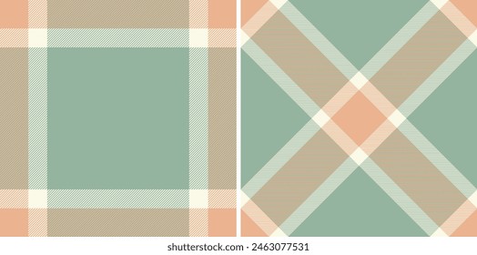Plaid seamless fabric of check vector texture with a tartan background pattern textile. Set in cream colors for modern carpet trends.