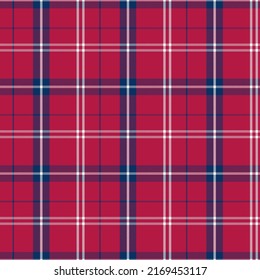 Plaid Seamless. Pastel gingham pattern. Background for memory day, independens usa. Wallpaper, blanket.