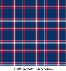 Plaid Seamless. Pastel gingham pattern. Background for memory day, independens usa. Wallpaper, blanket.