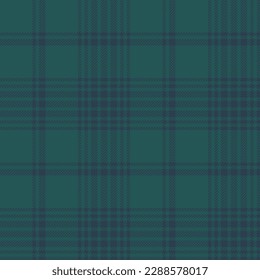 Plaid seamless pattern in blue. Check fabric texture. Vector textile print design.