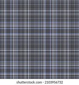 Patrón sin fisuras. Azul, gris de fondo a cuadros. Textura abstracta en jaula de Tartán. Impresión gráfica vectorial en tela, camisa, textil, cortina y mantel.