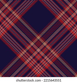 Plaid Seamless Pattern. Blue, Red, Yellow, Gray Symmetric Background Checkered. Tartan Cage Abstract Textured. Vector Graphics Printing On Fabric, Shirt, Textile, Curtain And Tablecloth.