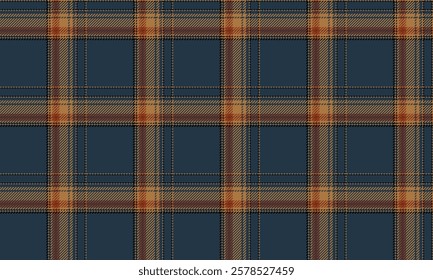 Plaid, seamless pattern with bright green, yellow and orange colors, designed for creating trendy clothes, skirts and pants, suitable for any occasion. Vector illustration.