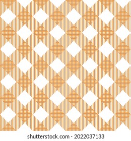 Plaid seamless pattern. Brown and white colors. Design for fabric pattern , gift wrapping paper and tablecloth.
