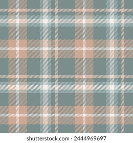 Plaid seamless pattern. Check cosy plaids. Repeating tartan checks design. Repeated scottish fall flannel. Madras fabric prints. Neutral wool lattice. Repeat abstract ekose woven. Vector illustration