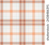 Plaid seamless pattern. Check fabric texture. Vector textile print design.