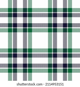 Plaid seamless pattern. Check fabric texture. Vector textile print design.