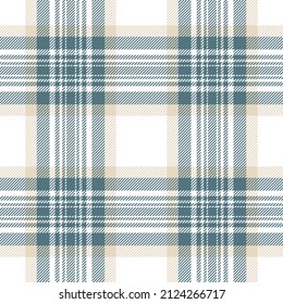 Plaid seamless pattern. Check fabric texture. Vector textile print design.