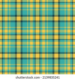 Plaid seamless pattern. Check fabric texture. Vector textile print design.