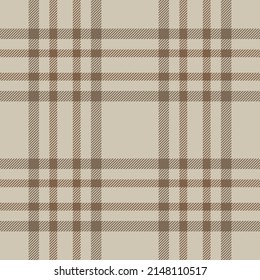 Plaid seamless pattern. Check fabric texture. Vector textile print design.