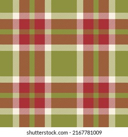 Plaid seamless pattern. Check fabric texture. Vector textile print design.