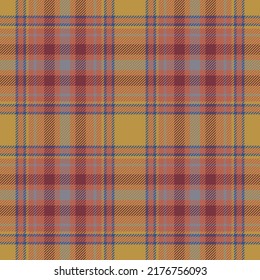 Plaid seamless pattern. Check fabric texture. Vector textile print design.