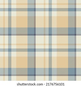 Plaid seamless pattern. Check fabric texture. Vector textile print design.