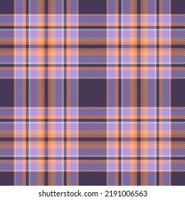Plaid seamless pattern. Check fabric texture. Vector textile print design.