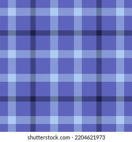 Plaid seamless pattern. Check fabric texture. Vector textile print design.