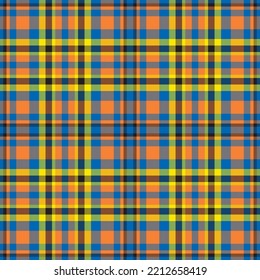 Plaid seamless pattern. Check fabric texture. Vector textile print design.
