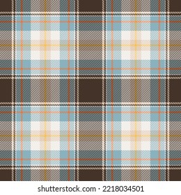 Plaid seamless pattern. Check fabric texture. Vector textile print design.