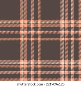 Plaid seamless pattern. Check fabric texture. Vector textile print design.