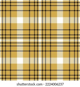 Plaid seamless pattern. Check fabric texture. Vector textile print design.