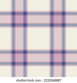 Plaid seamless pattern. Check fabric texture. Vector textile print design.