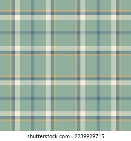 Plaid seamless pattern. Check fabric texture. Vector textile print design.