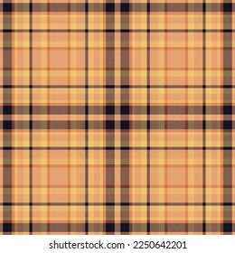 Plaid seamless pattern. Check fabric texture. Vector textile print design.