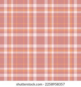 Plaid seamless pattern. Check fabric texture. Vector textile print design.