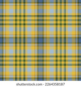 Plaid seamless pattern. Check fabric texture. Vector textile print design.
