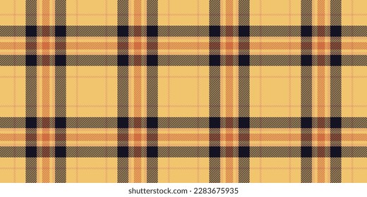 Plaid seamless pattern. Check fabric texture. Vector textile print design.