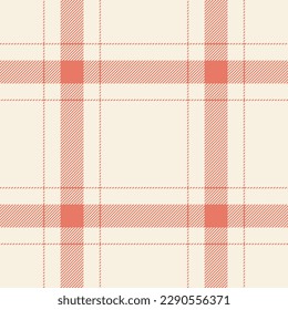 Plaid seamless pattern. Check fabric texture. Vector textile print design.