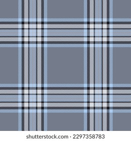 Plaid seamless pattern. Check fabric texture. Vector textile print design.