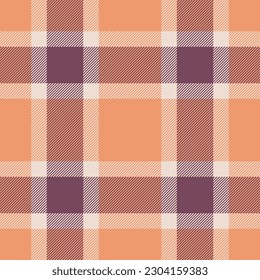 Plaid seamless pattern. Check fabric texture. Vector textile print design.