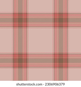 Plaid seamless pattern. Check fabric texture. Vector textile print design.