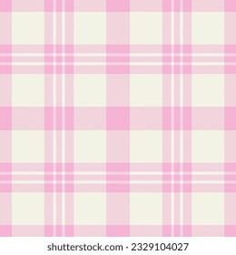 Plaid seamless pattern. Check fabric texture. Vector textile print design.
