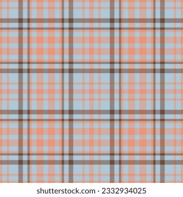 Plaid seamless pattern. Check fabric texture. Vector textile print design.